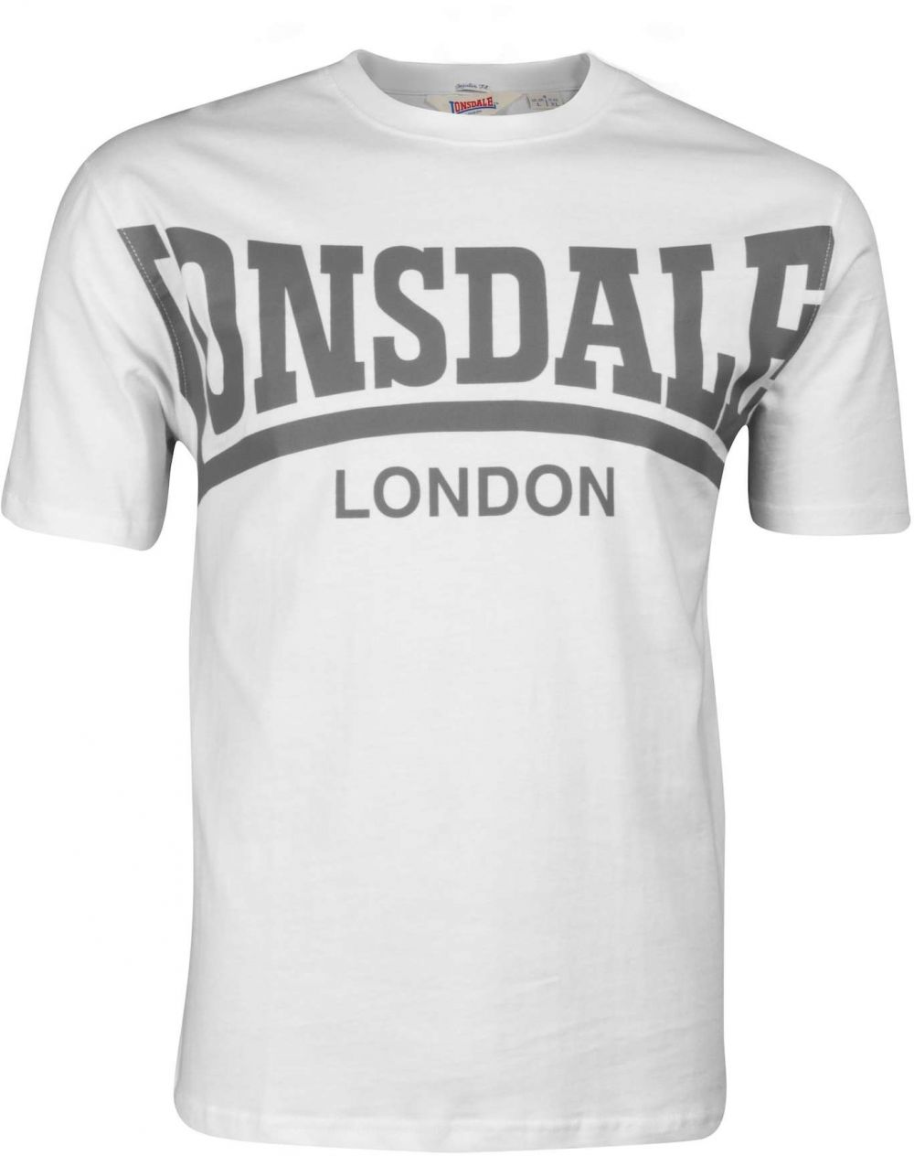 LONSDALE Tričko 'York'  sivá / biela