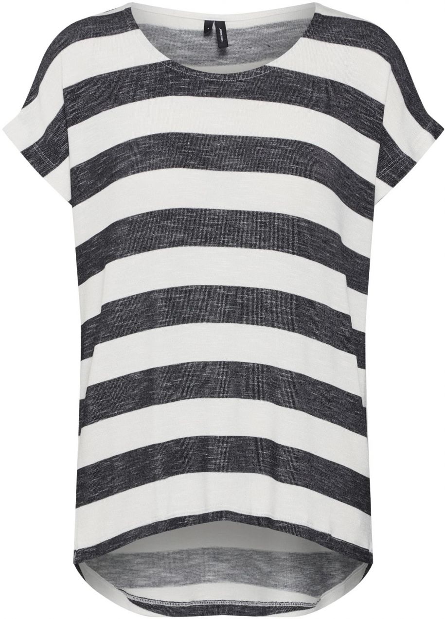 VERO MODA Tričko 'VMWide'  čierna / biela