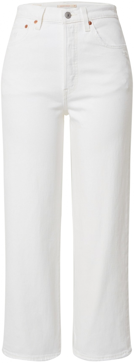 LEVI'S ® Džínsy 'RIBCAGE STRAIGHT ANKLE'  biely denim