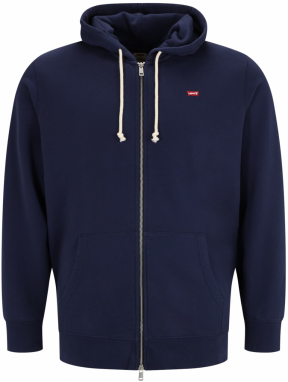 Levi's® Big & Tall Mikina 'New Original Zip-Up Hoodie'  tmavomodrá