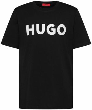 HUGO Tričko 'Dulivio'  čierna / biela