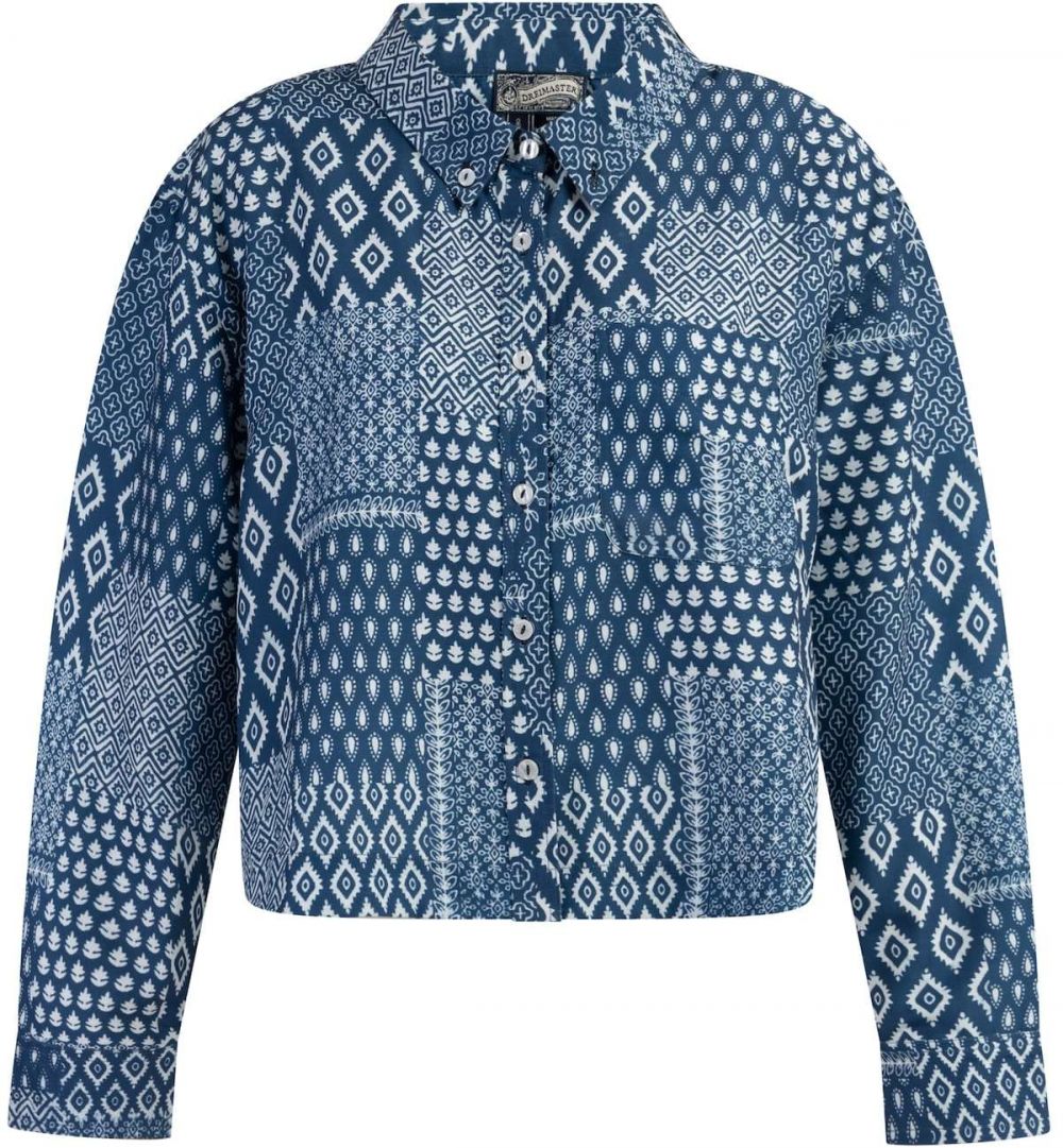 DreiMaster Vintage Blúzka  námornícka modrá / biela