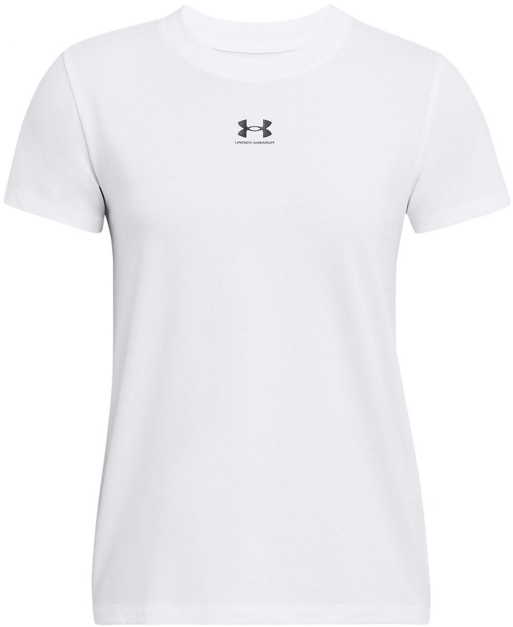 UNDER ARMOUR Funkčné tričko 'Rival'  čierna / biela