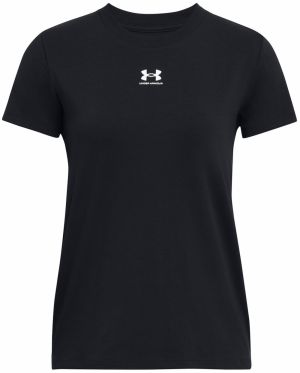 UNDER ARMOUR Funkčné tričko  čierna / biela
