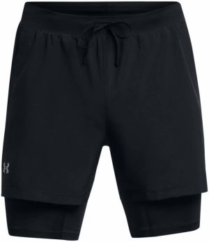 UNDER ARMOUR Športové nohavice 'Launch'  čierna / biela