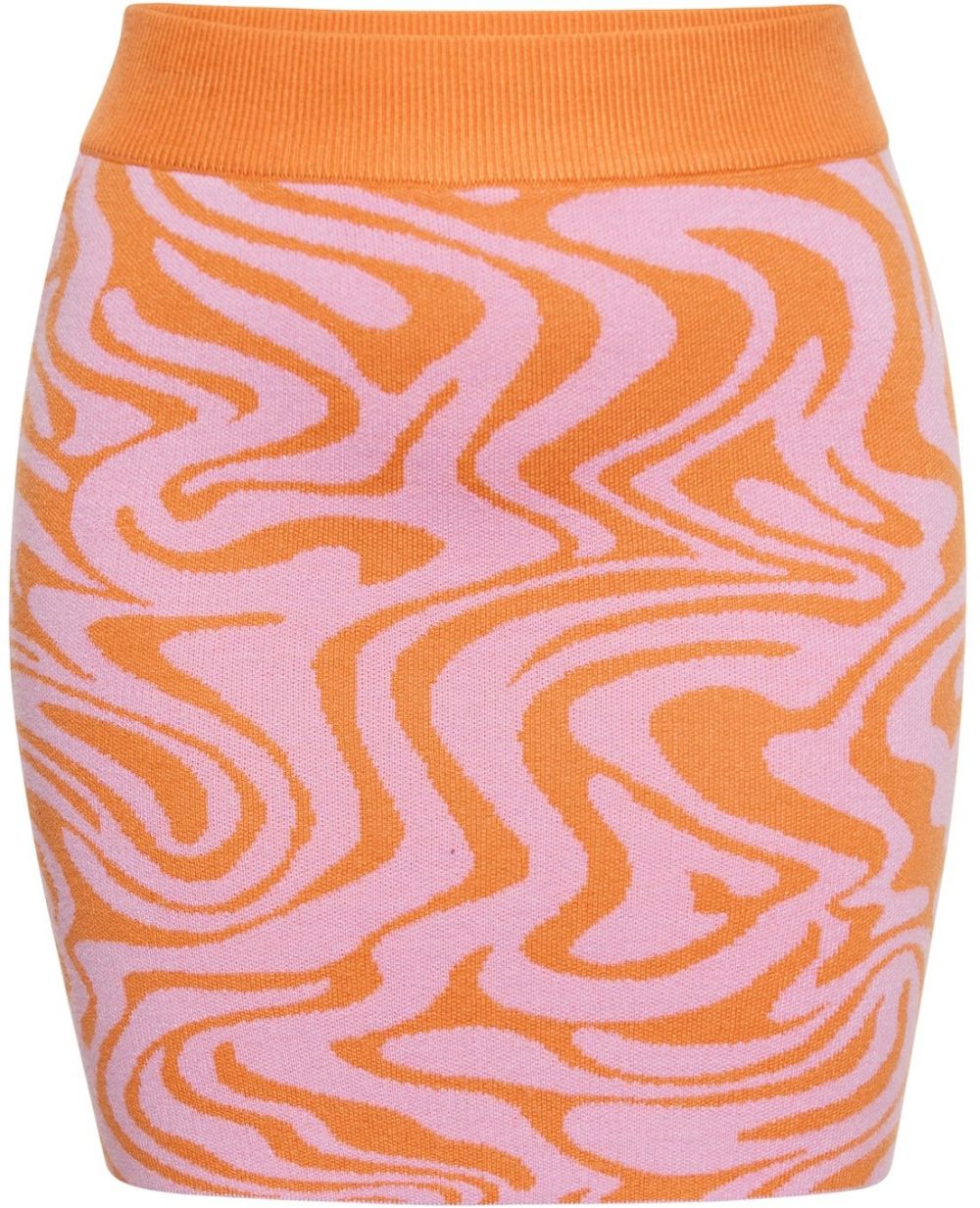swirly Sukňa  oranžová / ružová