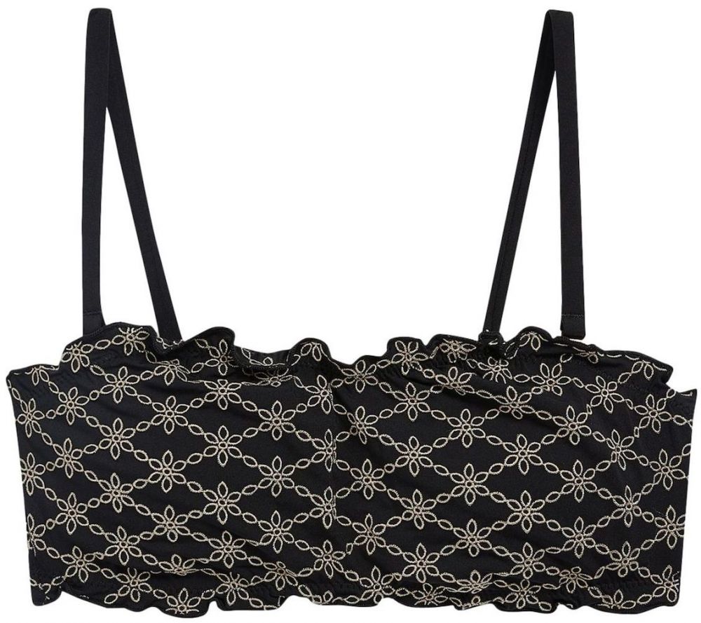 Next Bikinový top  sivá / čierna