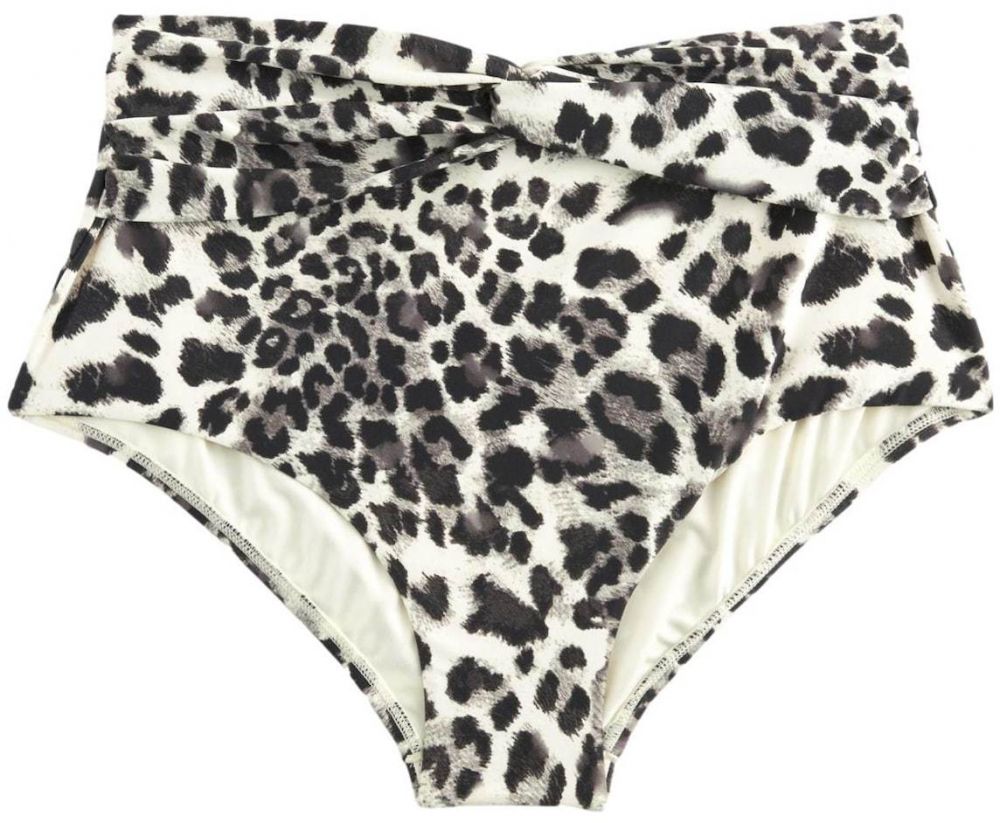 Next Bikinové nohavičky  sivá / čierna / šedobiela