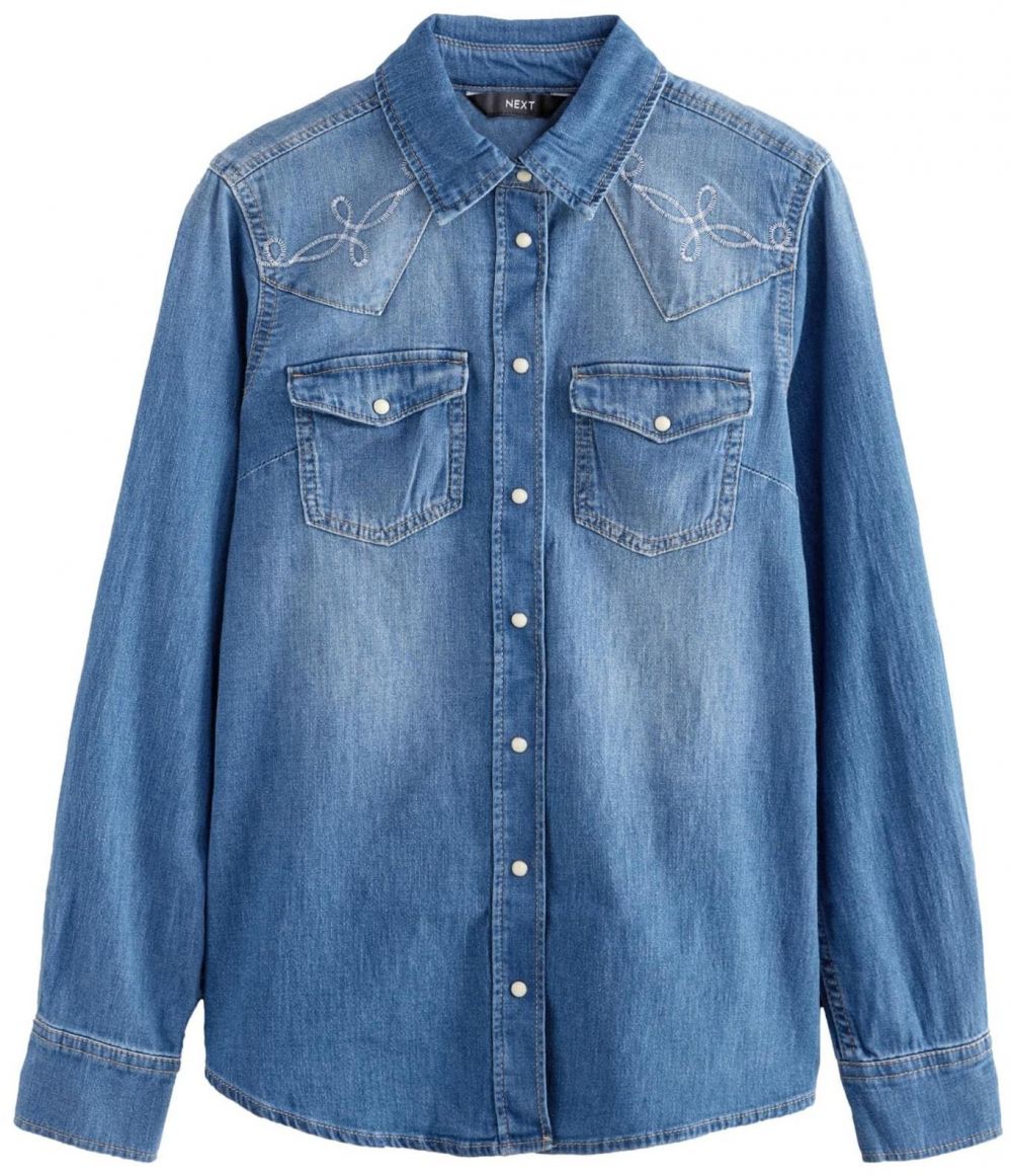 Next Blúzka  modrá / modrá denim
