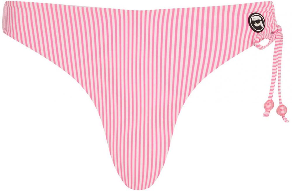 Karl Lagerfeld Bikinové nohavičky  ružová / biela