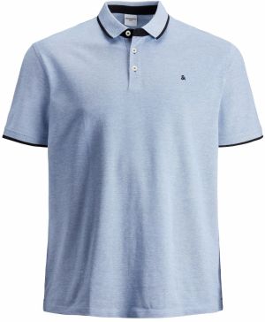 Jack & Jones Plus Tričko 'JJEPAULOS'  námornícka modrá / svetlomodrá