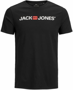 Jack & Jones Plus Tričko 'JJECorp'  svetločervená / čierna / biela