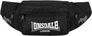 LONSDALE Ľadvinka 'Hip Bag'  čierna / biela