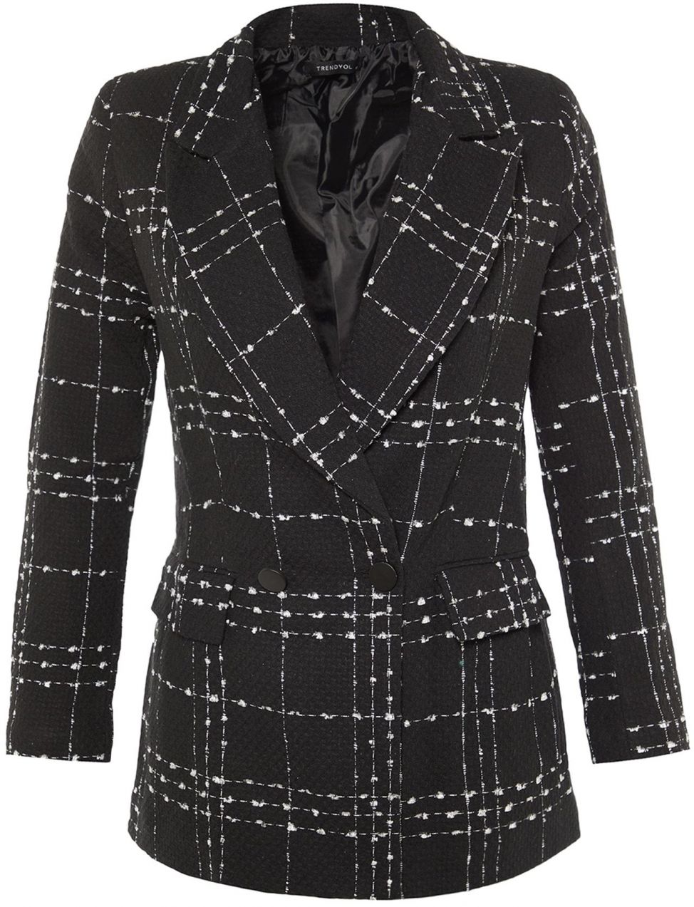 Trendyol Blejzer  čierna / biela