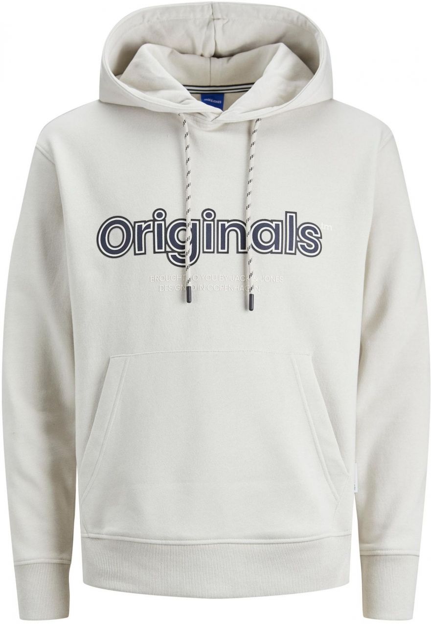JACK & JONES Mikina 'JORLakewood'  krémová / námornícka modrá / čierna