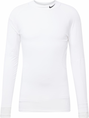NIKE Funkčné tričko 'Pro'  čierna / biela