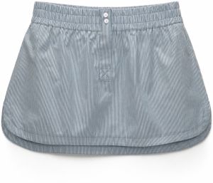 Pull&Bear Sukňa  dymovo modrá / biela