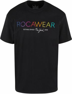 ROCAWEAR Tričko 'Lamont'  modrá / fialová / oranžová / čierna