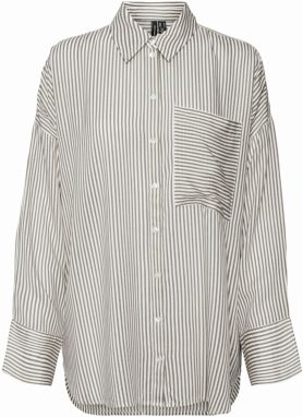 VERO MODA Blúzka 'VMBUMPY'  tmavobéžová / biela