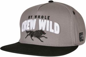 Cayler & Sons Čiapka 'Crew Wild'  sivobéžová / červená / čierna / biela