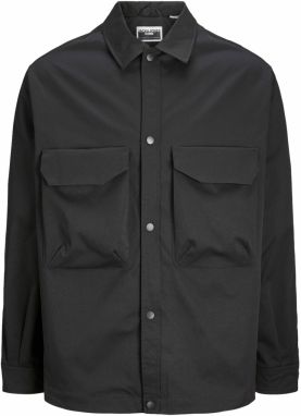 JACK & JONES Prechodná bunda 'JCOHELVETICA'  čierna
