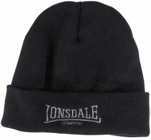 LONSDALE Čiapky 'Dundee'  sivá / čierna