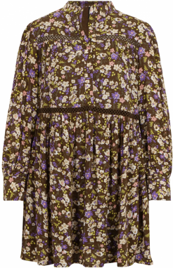 YAS Petite Šaty 'RUBERTA'  krémová / limetková / olivová / fialová