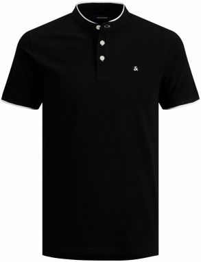 JACK & JONES Tričko 'JJEPAULOS'  čierna / biela