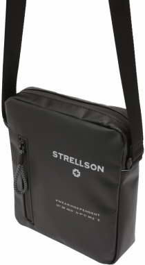 STRELLSON Taška cez rameno 'Stockwell 2.0 Marcus'  svetlosivá / čierna