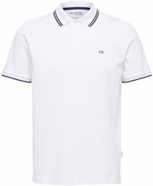 SELECTED HOMME Tričko 'SLHDante'  námornícka modrá / biela