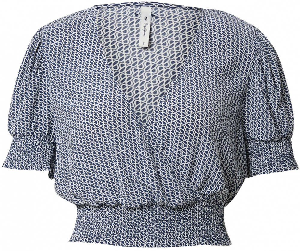 Pepe Jeans Blúzka 'Ady'  tmavomodrá / šedobiela