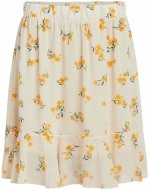 OBJECT Sukňa 'OBJMila'  krémová / zlatá žltá / tmavozelená