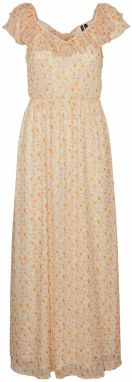 VERO MODA Šaty 'SMILLA'  oranžová / rosé / svetloružová / biela ako vlna