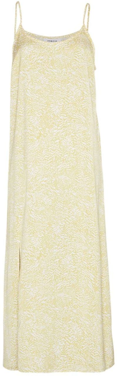 MSCH COPENHAGEN Letné šaty 'Bahita Myrina'  svetložltá / biela