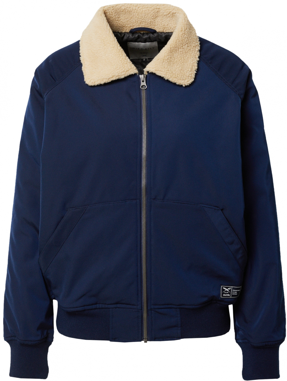 Iriedaily Prechodná bunda 'Melly'  béžová / enciánová / čierna / biela