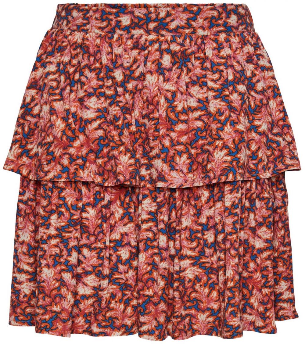 YAS Sukňa 'FREYA'  modrá / oranžová / červená / biela