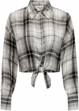 ONLY Blúzka 'RILEY'  svetlosivá / čierna / biela