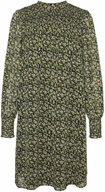 VERO MODA Šaty 'HOLLY VICA'  béžová / hnedá / zelená / čierna