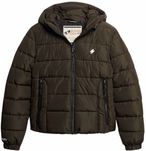 Superdry Prechodná bunda 'Spirit'  tmavohnedá / biela