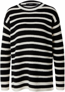 VERO MODA Sveter 'VMFABULOUS'  čierna / biela