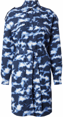 Pepe Jeans Košeľové šaty 'BURNET'  námornícka modrá / svetlomodrá / biela