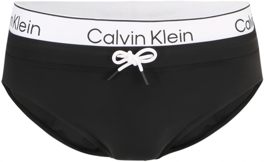 Calvin Klein Swimwear Plavecké šortky 'Meta Lecacy '  čierna / biela