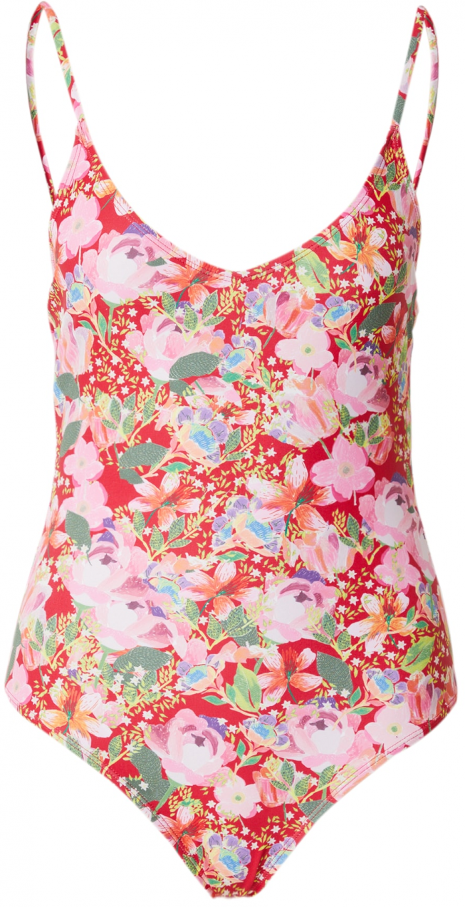 BeckSöndergaard Jednodielne plavky 'Yvette'  zelená / fialová / červená / biela