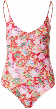 BeckSöndergaard Jednodielne plavky 'Yvette'  zelená / fialová / červená / biela