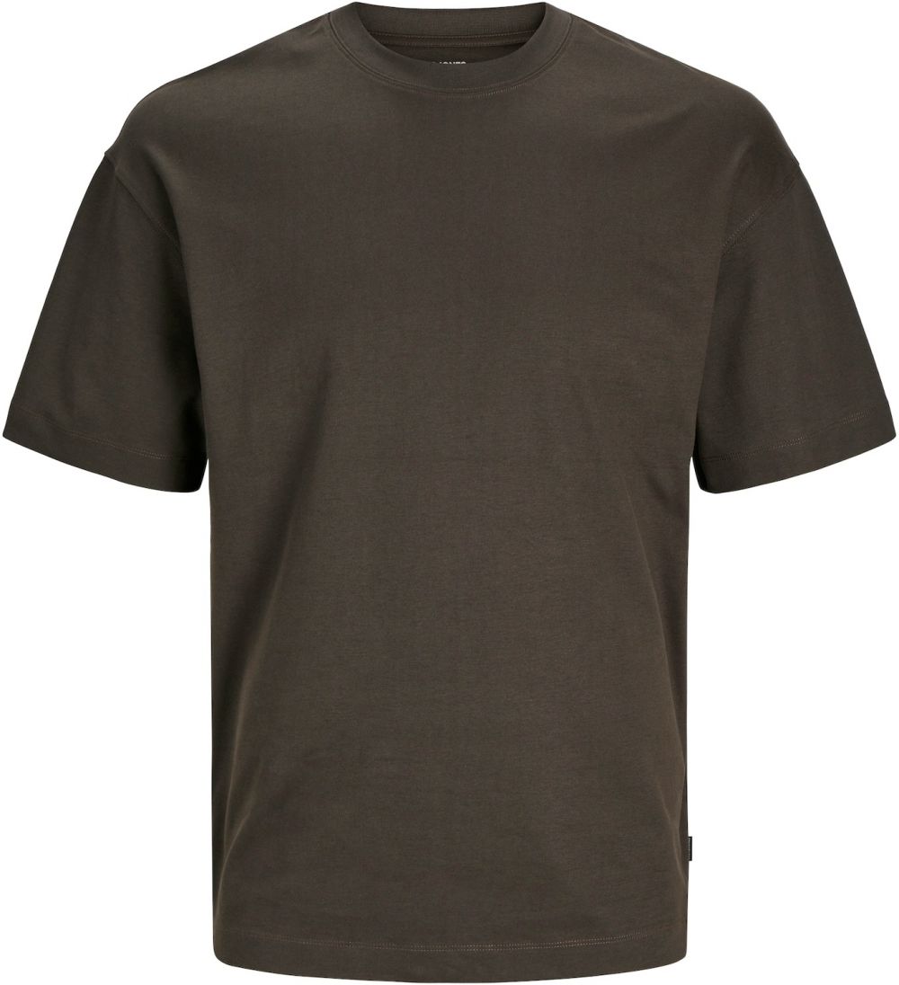 JACK & JONES Tričko 'JJEUrban Edge'  tmavohnedá