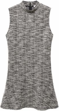 MANGO Šaty 'Alexia'  krémová / čierna melírovaná