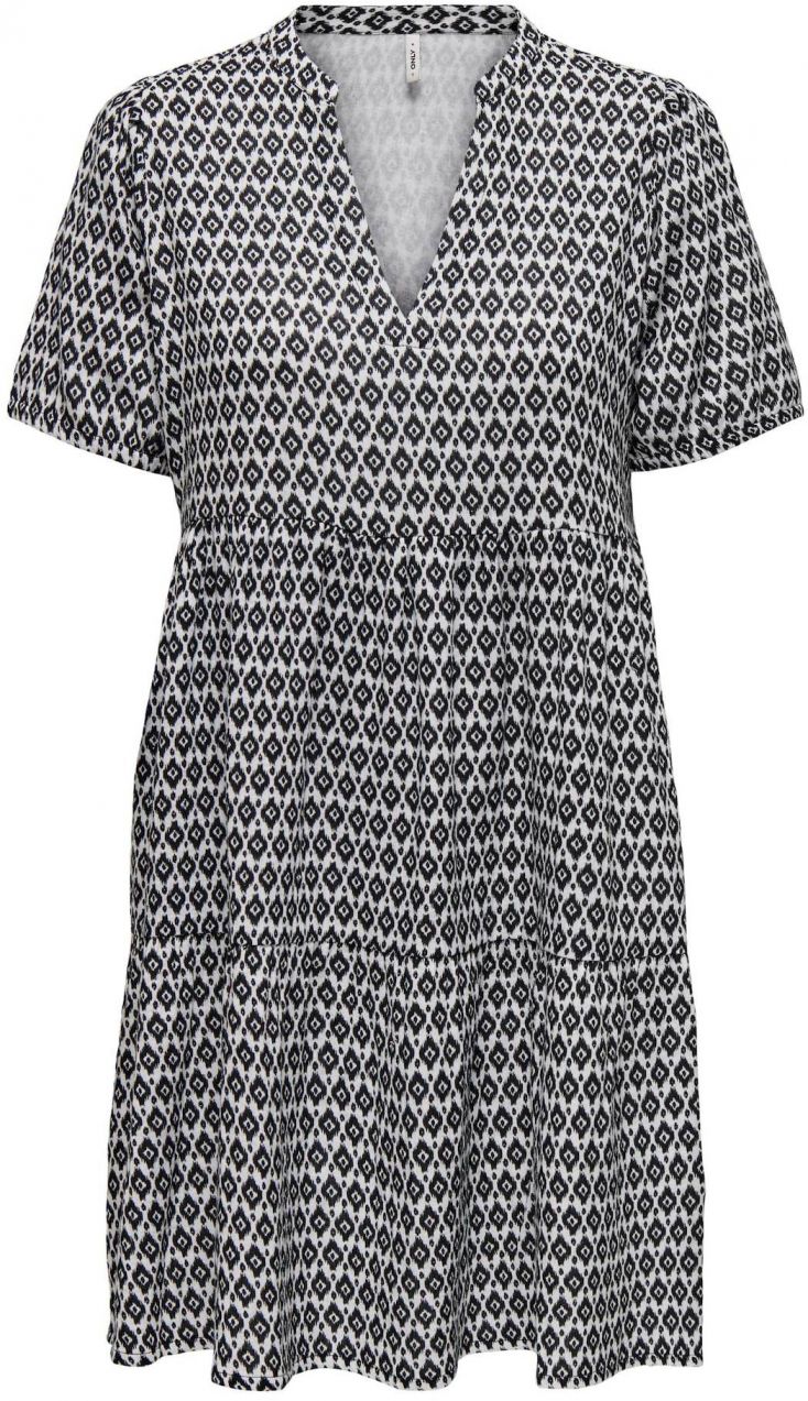 ONLY Šaty 'ONLNora'  čierna / biela