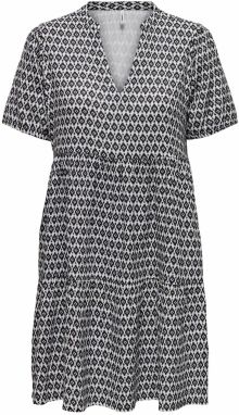 ONLY Šaty 'ONLNora'  čierna / biela