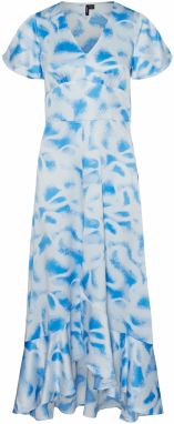 VERO MODA Šaty 'MERLE'  tyrkysová / svetlomodrá / biela