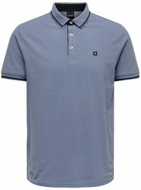 Only & Sons Tričko 'ONSFletcher'  modrosivá / čierna